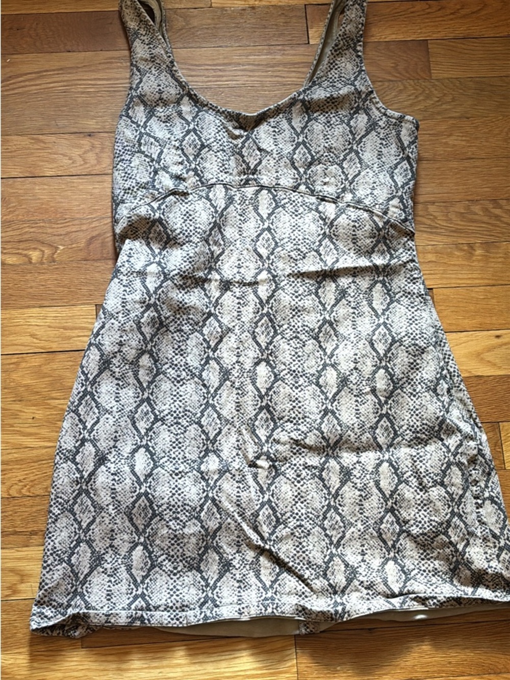 ASOS Snake Print Tank Dress in Neutral Tones